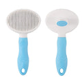 Portable Simple Style Slicker Brush for Cat Dog Self-Cleaning Massage Particles Removes Loose Hair Tangles Promotes Circulation