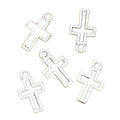 Antique Bronze Silver & Gold Color Hollow Lovely Cross Pendant Fashionable Vintage Style Charms for Jewelry Gold Plated