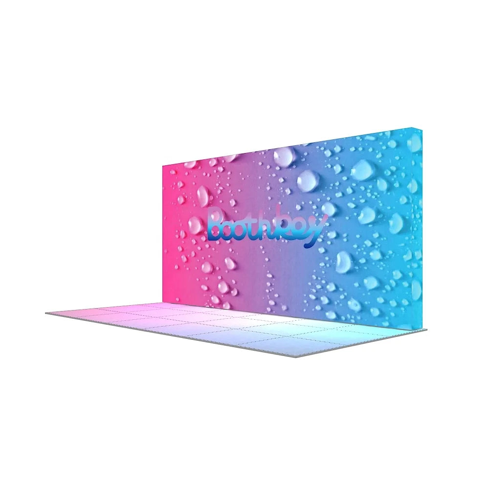 Aluminum Frame Foldable Easy Setup Trade Show Display Booth 10x20 Portable LED Light Box Backdrop SEG Pop Up Backlit Stand