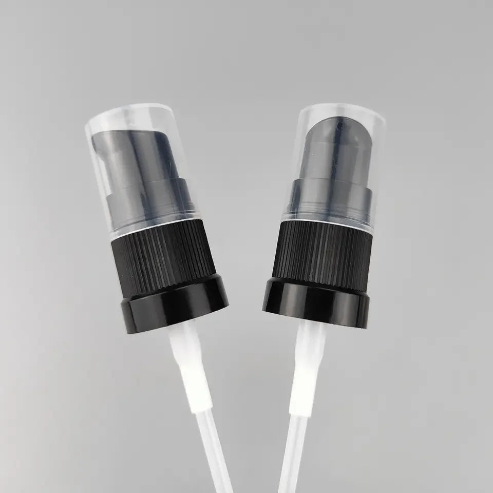 DUCK Lotion PUMP 18mm Black Lotion Cream Pump Dispenser 18/415 Nail Cap Plastic Cream Pump for Skin Care Boston Bottles
