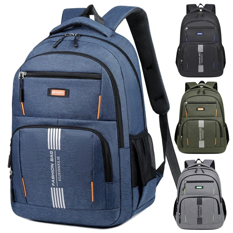 Promotional 2025 Dark Blue Middle Student Notebook New Quilted Leisure Unbranded Plain School Bag Backpack for Teen