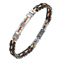 Italian Style Jewelry Stainless Steel Ceramic Link Chain Bracelet Mens Elegant Jewelry Gentleman Father's Day Gift Ready to Ship
