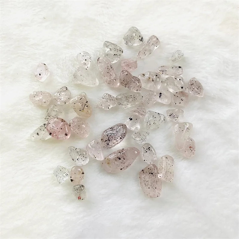 Hot Sale Natural Dragon Fruit Tumbled Stone Pitaya Crystals Gravel for Healing Decoration