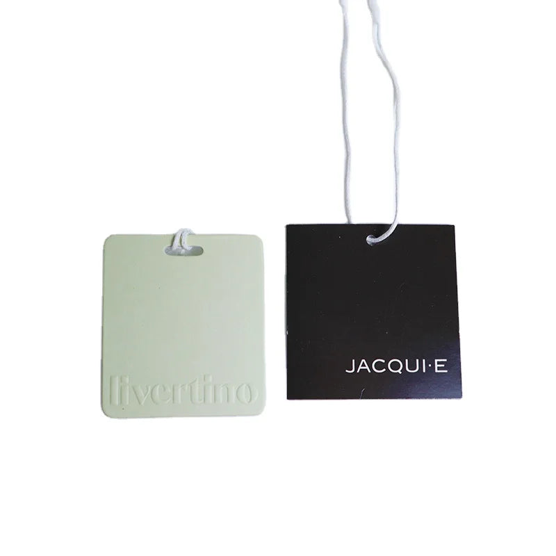 Custom Made Fashion Clothing square hang Tag for Wedding/party Label hang Swing Tag for Garment Clothing