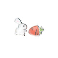 FY-ED873 Wholesale 925 Silver Rabbit Turnip Stud Earrings for Women Girls Fashion Animal Earrings