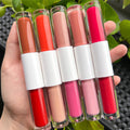 Manufacturer Long Lasting Double Head Lipgloss Matte&Glossy Private Label Lip Gloss Dual Lipstick Lip Gloss Custom Logo