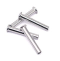 Factory Custom OEM Steel Fasteners Cold Forged Semi-Tubular Rivet with Aluminium Flat Head for Brake Lining Rivet Pin
