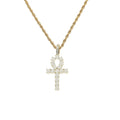 CN431  Brass Micro Pave Zircon Cross Pendant Iced Out CZ Necklace Hip Hop Jewelry