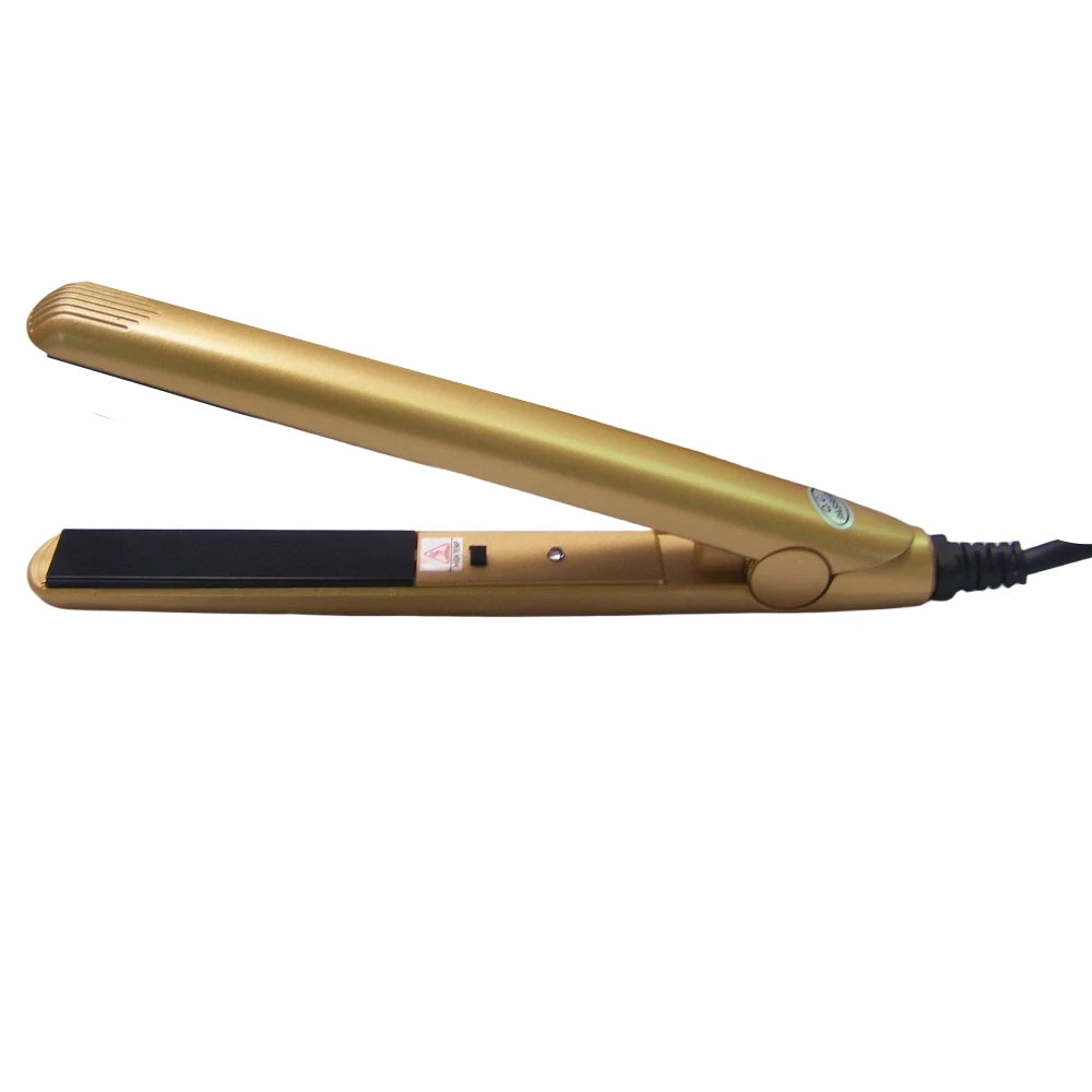 Dual Voltage Travel Iron Travel Mini Hair Flat Iron 1/2 Inch Ceramic Tourmaline 2 in 1 Mini Hair Straightener