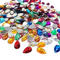 Wholesale Bulk 8*13mm Acrylic Tear Drop Bead High Quality Loose Rhinestones for Sew-on DIY Two Holes DIY Two Holes