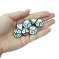 Manufacturers Sell Dnd 7pcs rainbow Polyhedral Metal Dice Set Rpg Dungeon Multi Color Changes for Playing Casino Games