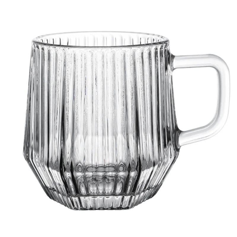 Creative Household Glass ODM Model 200ml/300ml Eco-Friendly Tea Mug Handle Hot Hand for Espresso Tea Graduation Accessory