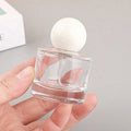 30ml Rose Gold Round Perfume Bottles with Screen Printing Eco-friendly Glass Pump Sprayer