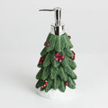 Luxspire Resin Christmas Tree Hand Lotion Pump Bottle Hand Soap Dispenser Bathroom Countertops Resin Lotion Dispenser