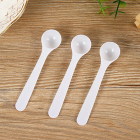 Factory Direct Sales 1g Transparent Powder Spoon Small Round Spoon 2ml Measuring Salt Spoon Free Shipping
