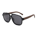 2021 Fashion Designer Brand Trendy UV400 Polarized Lens Wholesale Wood Temple Sunglasses 2022