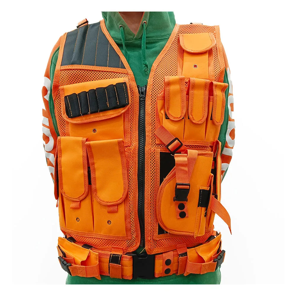 Sturdyarmor Fashion Chaleco Tactico Customized Outdoor Molle Mesh Tactical Vest Orange for Hiking Camping Hunting