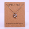 Stainless Steel Feather Bear Hamsa Hand Fatima Lucky Clover Palm Tree Mountain World Map Travel Tourist Pendant Chain Necklace
