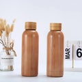 304 Stainless Steel Small Saliva Bottle Air Dye Printed Wood Grain Shell Insulated Cup Outdoor Portable Sports Kettle