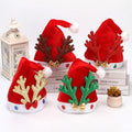Christmas Hats Four Gold Velvet Composite Single Sided Velvet Bow Loose Powder Cloth Antler Christmas Hats
