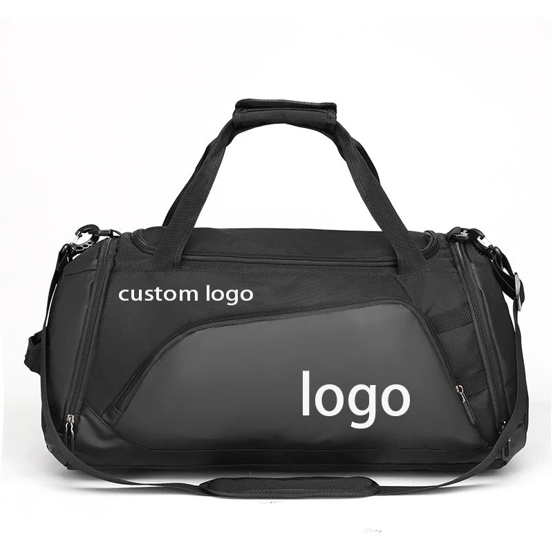 Custom logo Trendy Waterproof Travel Gym Bag Mens Gym Sports Bag With Shoe Compartment
