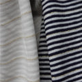130gsm Stripe Cotton Knitted Lightweight Cotton Lurex Stripe Single Jersey Fabric