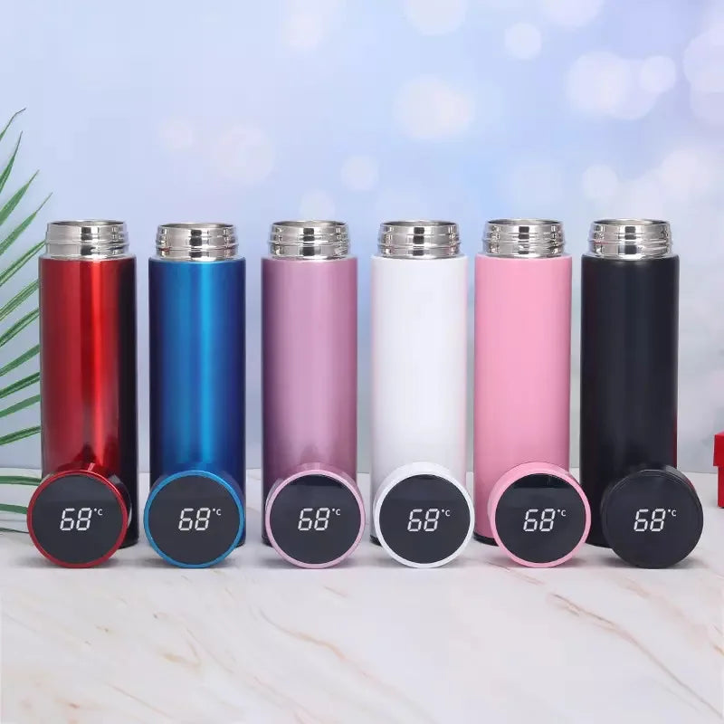 Free Sample Travel Thermal Temperature Control Smart Thermos Water Bottle With Temperature Display