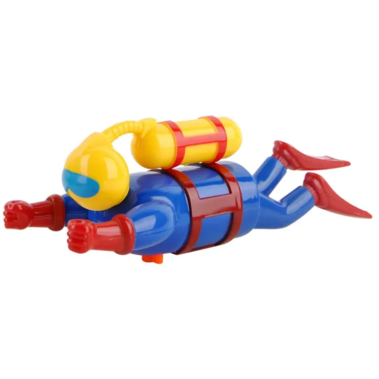 Children's Unisex Plastic Bath Toys Spring Divers Submarines Outdoor Swimming Pool Toys Bathroom Water Play Winding Toys Made