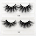 E58-59 Wholesale 100% Handmade 20-25 mm Full 3d False Mink Eyelash Dramatic 5D Real Mink Fur Eyelashes Vendor