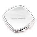 Wholesale Custom Cheap Round square Cosmetic Makeup Metal Pocket Mirror