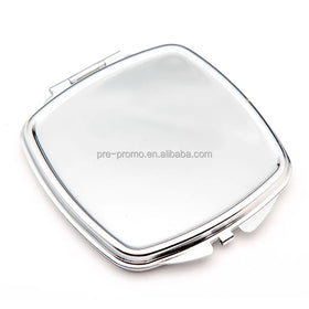 Wholesale Custom Cheap Round square Cosmetic Makeup Metal Pocket Mirror