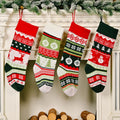 Factory Price Christmas Socks Gift Bag Pattern Christmas Decoration Cloth Drawstring Pouch Kids Gift Bag Home Decor