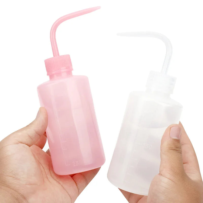 250ml Beauty Eyelash Tattoo Grafting Eyelash Curved Mouth Pot Planting False Eyelashes Auxiliary Cleaning Supplies Rinse Bottle