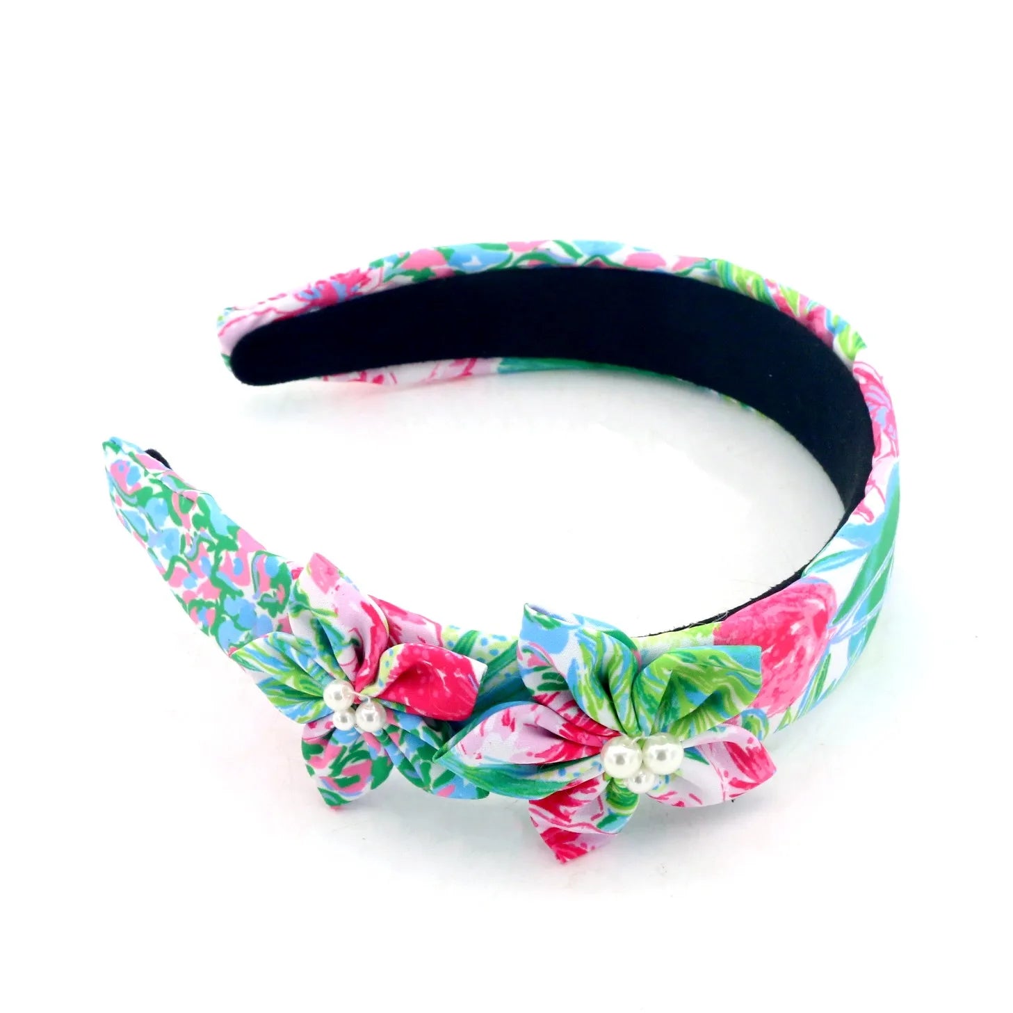 Wholesales Fashion Design Hair Accessories Spring Flower Pearl and Crystal Headbands for Women Custom Girl Hairband