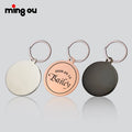 Metal Crafts Custom Round Blank Dog Tags Engraved Stainless Steel Pet ID Name Collar Tag for Cat Dog Metal Craft