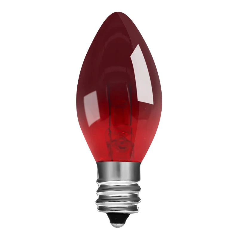 JAIYI E12 Candle Bulb Shell Strawberry Shape C7 Candle Bulb Outdoor Decoration String Lights Tree Lights Outdoor