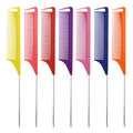 Private Label Antistatic Custom Plastic Black Rat Tail Carbon Parting Hair with Styling Custom Rattail Combs