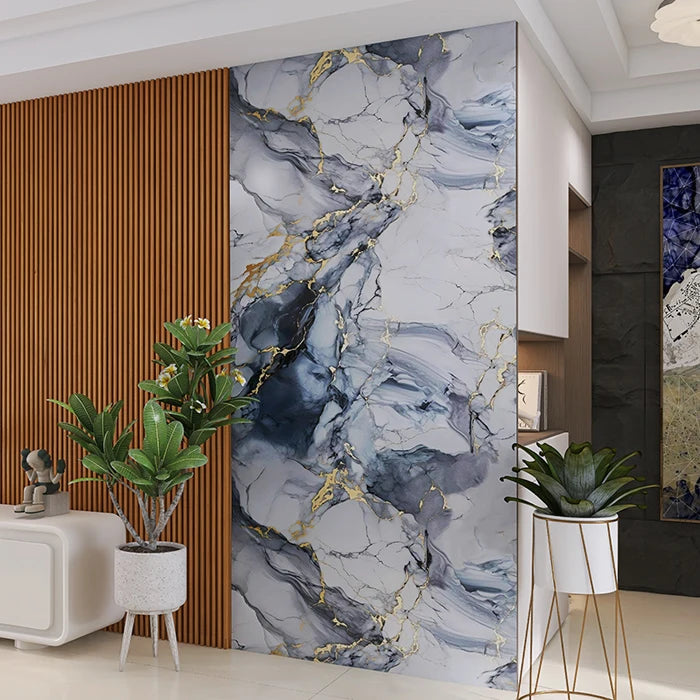 Customized Design Spc Wall Panel Uv Marble Sheet High Glossy Marble Type Pvc Sheets Marmor Wand Paneel Pvc Plate