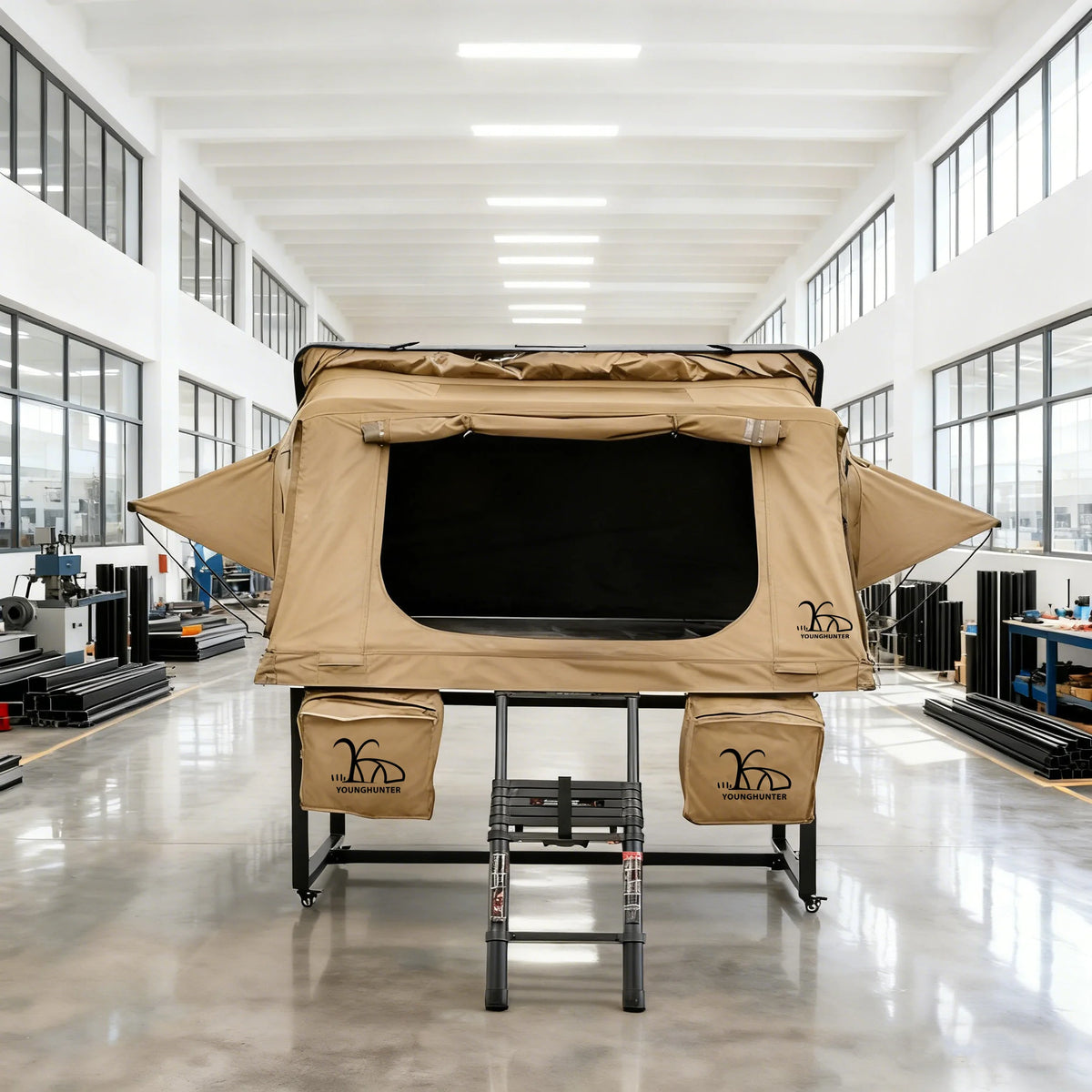 4x4 Jeep-car Roof Top Sleep Bed Box Splicing Hit Color Rooftop Tent Hard Shell Large Space for Family