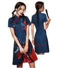 Ecoparty Cheongsam New Year Fashion Modern Cheongsam a Line Dress Women Qipao Traditional Chinese Clothes Improved Cheongsam