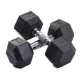 Factory Wholesale Premium Quality Free Weights 1kg-60kg 3lb-120lb Rubber Hexagon Steel Core Dumbbells Set Non-slip Anti-Roll Gym