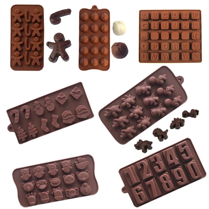 11156 Multi-Shape Silicone Mold for Cake Chocolate