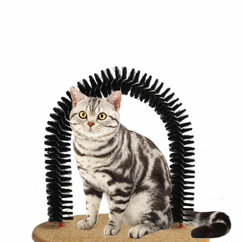 Hot-selling Pet Scratching Pads Cat Hair Cleaner Arch Self Grooming and Massaging Brush Cat Scratcher Toy