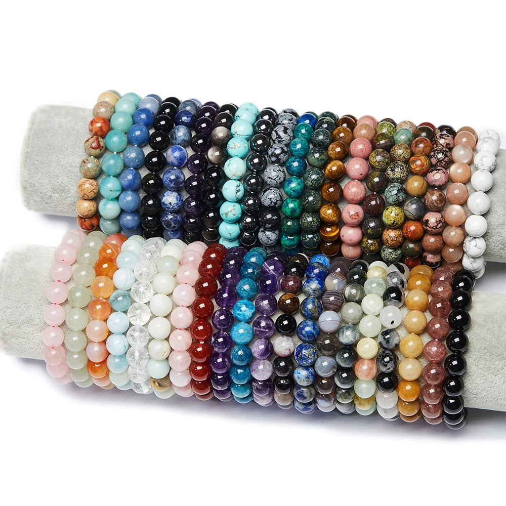 2022 Fashion Cheap Customize Luxury 10mm Stretch Beaded Crystal Bracelet Natural Stone Bead Bracelets for Women Men Jewelry Gift