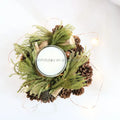 Dining Table Candle Christmas Decorations Original Style Soy Wax Candles Pine Cone Home Decor Green Christmas Candles