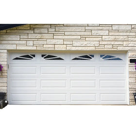 Modern Steel Sectional Overhead Garage Door Anti-Theft Feature Finished Surface for Home Use