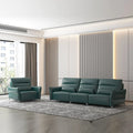 Italian Style Light Luxury Electric Multi-Functional Genuine Cowhide Leather Chaise Lounge Chair Top Layer Sofa Living Room