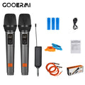 X230 Professional VHF Dual Wireless Microphone System with Rechargeable Handheld Mics for Karaoke Party Church