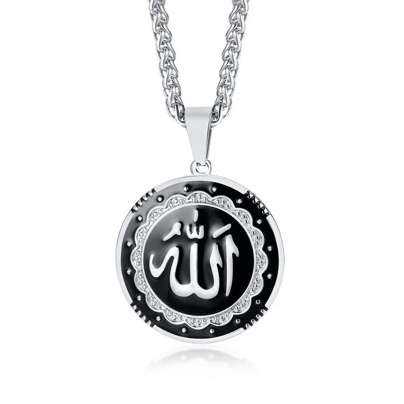 Stainless Steel Allah Necklace Popular Fashion Top Quality Necklace for Men Silver & Gold Color Men Necklace Wholesale Easytown