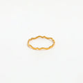 Joolim Jewelry Wholesale 18K Gold Plated Irregular Waved Stainless Steel Dainty Ring for Women Jewelry Wholesale